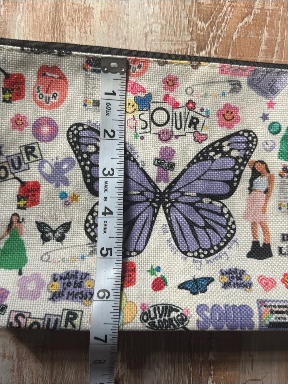 Olivia Rodrigo SOUR Butterfly Cosmetic Bag Pencil Pouch